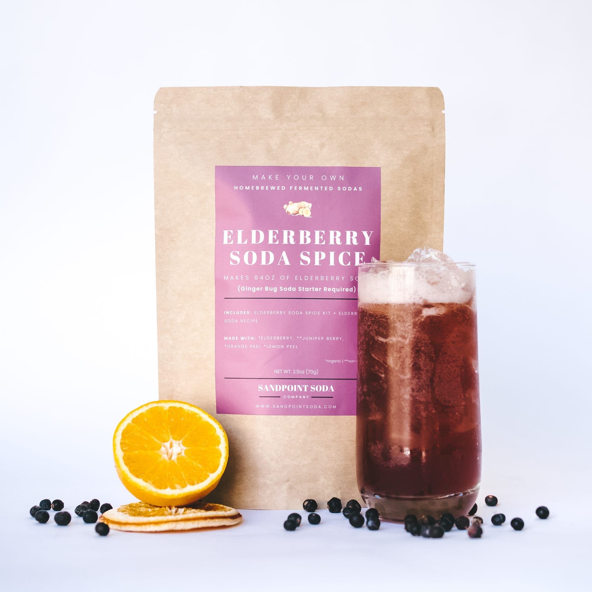 Elderberry Juniper Soda Spice